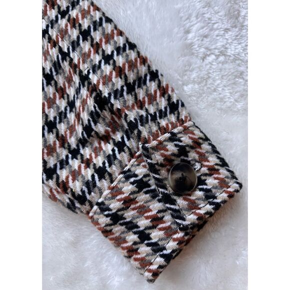 NWOT C by One by Chapter One Sportswear Women’s Houndstooth Shacket - Picture 8 of 10